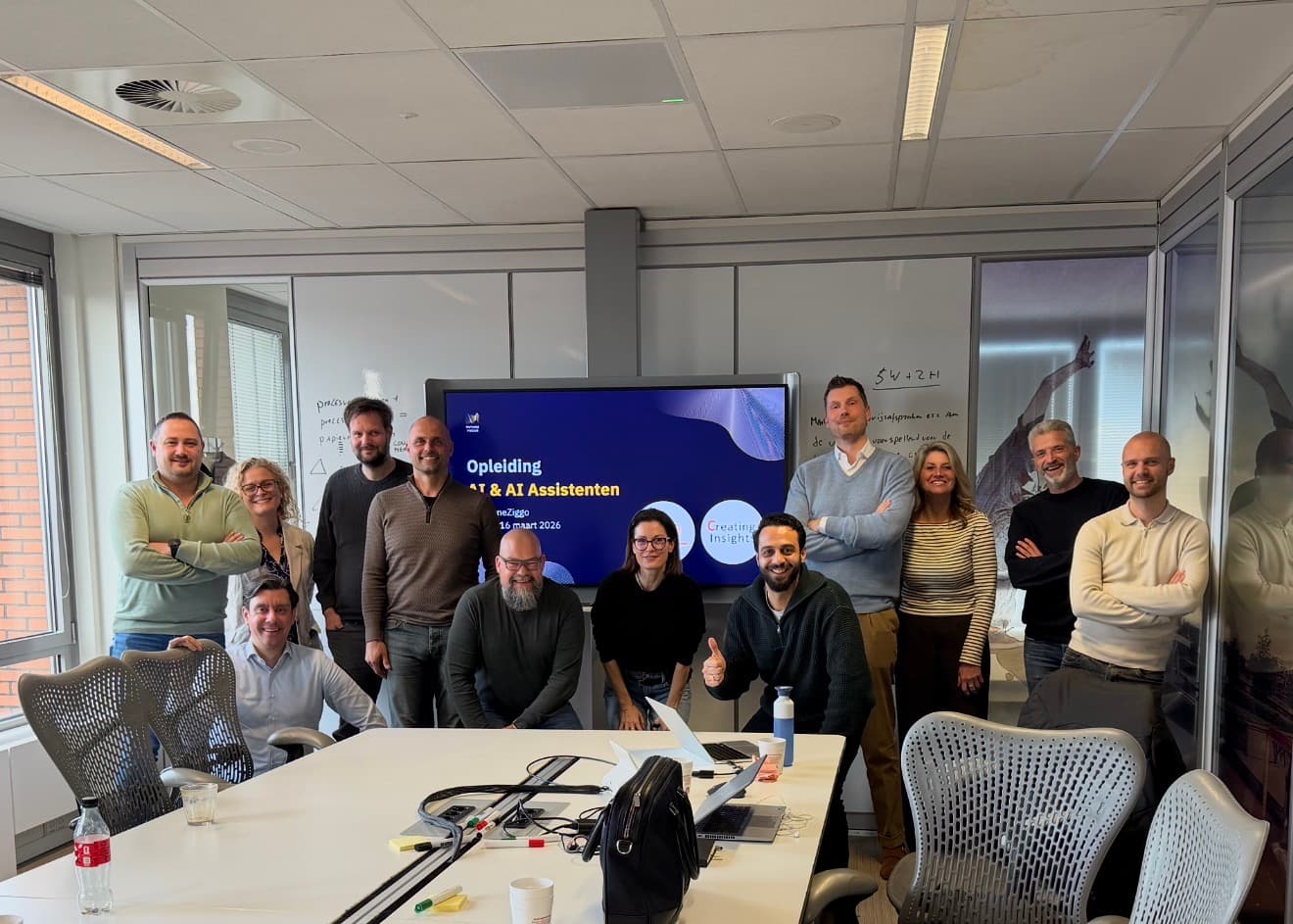 Team AI-implementatie in uitvoering